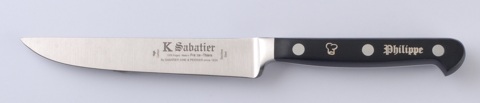 personnalisation manche d'une couteau Sabatier K